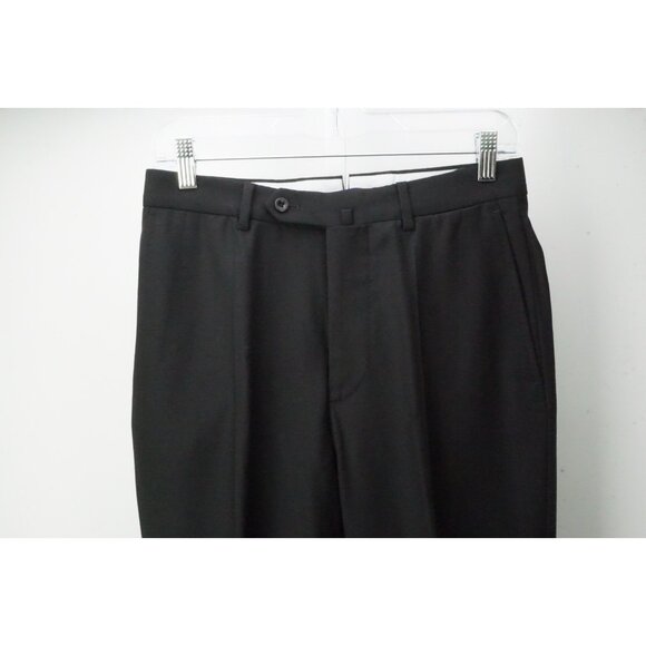 Incotex Black S100s High Comfort Wool Dress Pants Trousers 56 EU Brand NEW